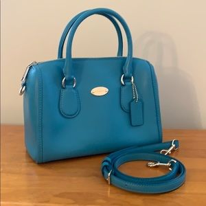 Coach Crossgrain Mini Bennett Satchel - Cadet Blue